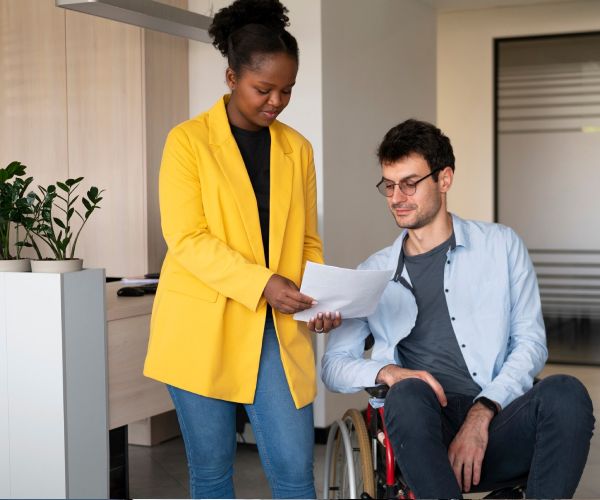 Friendly Melbourne-based NDIS carers helping with daily living activities